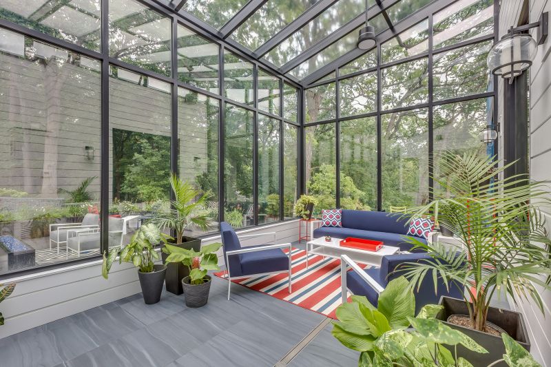 Sunroom Installation in Fall
